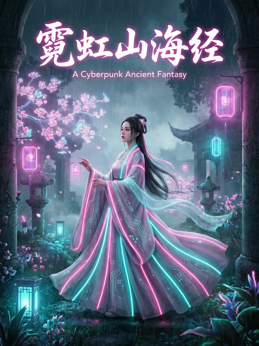 naxx开门任务 古风奇缘短剧 - 霓虹山海经海报